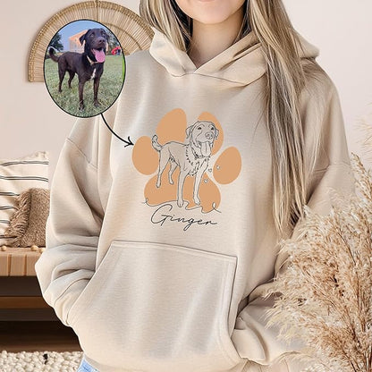 CHIARA CONTI11 Custom Dog Hoodie, Custom Pet Gifts, Custom Dog Shirt, Custom Dog Sweatshirt, Valentine's Day Gift