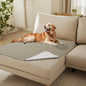 Luciphia 100% Waterproof Couch Cover Blanket for Dogs Anti-Slip Pet Couch Protector Sofa Mat Puppy Cat Blanket with Non-Slip Bottom, Taupe White, 40x50 Inch