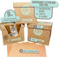 Leakproof Disposable Cat Litter Box 3 Pack (9 pcs) Top/Low Entry INCLUDES- 3 lids, 3 bases and 3 multipurpose pads - Open or Closed, 17"L x 17"W x 15.25"H. Xtra Large Woman Owned Made in USA Patented