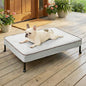 Veehoo Elevated Dog Bed with Waterproof Cushion Mat, Cooling Raised Dog Beds with Padded Top, Washable Outdoor Dog Bed, Orthopedic Pet Cot for Indoor & Outdoor, Medium Dog Bed 32" x 25", Dark Grey