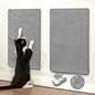 Cat Scratcher Mat,Natural Sisal Cat Scratch Pad with Hook&Loop Tape,Horizontal Floor Kitty Scratching Pads Rug for Indoor,Cat Furniture Protector for Couch&Carpets&Sofas, Medium, Grey, 2 Pack