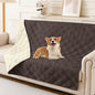 hyha Waterproof Dog Blanket, Reversible Pet Bed Blanket, Soft Sofa Couch Cover for Dogs Washable, Waterproof Pet Couch Covers for Sofa Puppy Cats Furniture Protector(52"x82", Chocolate/Beige)