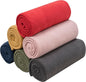 Fleece Throw Blanket Set Bulk for Travel Kids Outdoor Wedding Pet (Assorted #3, Pack of 6 50x60 Inches)