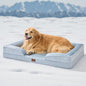 Bedsure XL Orthopedic Dog Bed for Extra Large Dogs - Washable XLarge Dog Cat Bed Waterproof, Comfort Dogs Couch Sofa with Washable Removable Cover, Pet Bed with Nonskid Bottom, Cooling Blue, 42"
