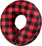 BENCMATE Inflatable Dog Cone Collar Alternative, Soft Dog Cone for Small Medium Large Dogs and Cats, Neck Recovery ECollar Donut Collar After Surgery (Small, Plaid)