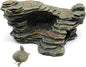 Turtle Basking Platform Shale Scape Step Ledge, Reptile Ladder Resting Terrace Aquarium Decor, Great for Reptiles, Amphibians, Frogs, Small Turtle