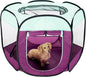 Furhaven Portable Pet Playpen for Dogs & Cats, Extra Large Indoor Kitten Playpen with Mesh Sides, Foldable Dog Playpen for Small Dogs, Pop Up Travel Dog Pen, X-Large, Pet Crate with Mesh Sides, Navy