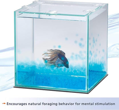 Aqueon Pure Betta Beads, Blue (Pack of 2)