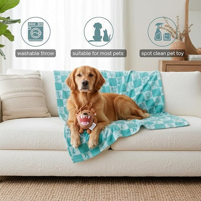 Looney Tunes Taz Tasmanian Devil Pet Throw & Pet Toy Pillow Set - 40in x 50in Super Soft Cozy Throw Blanket for Dogs & Cats - Couch/Bed/Car, (Officially Licensed Product) by Franco Pet