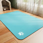 Dog Food Mat - Absorbent Cat Mat for Food and Water, No Stains Pet Feeding Bowl Mat, Easy to Clean Pet Placemats, Quick Dry Dog Water Dispenser Mat for Messy Drinkers | Paw Teal 18"x34"