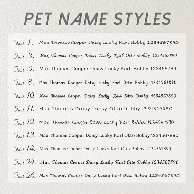 Anavia Small Size Dog Cat ID Tags, Small/XS Personalized Color Plated Stainless Steel Puppy Kitten Name Tags, Customized Engraved Nameplate Pet Collar Tag (Black, Bone)