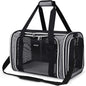 BAGLHER Pet Travel Carrier, Cat Carriers Dog Carrier for Small Medium Cats Dogs Puppies, Airline Approved Small Dog Carrier Soft Sided, Collapsible Puppy Carrier. Grey
