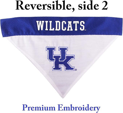 Pets First Collegiate Pet Accessories, Reversible Bandana, Kentucky Wildcats, Large/X-Large