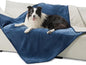 Bedsure Waterproof Dog Blankets for Extra Large Dogs - XL Cat Blanket Washable for Couch Protection, Sherpa Fleece Puppy Blanket, Soft Plush Reversible Throw Furniture Protector, 50"x60", Blue