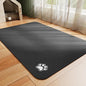 Dog Food Mat - Absorbent Cat Mat for Food and Water, No Stains Pet Feeding Bowl Mat, Easy to Clean Pet Placemats, Quick Dry Dog Water Dispenser Mat for Messy Drinkers | Paw Black 16"x 24"