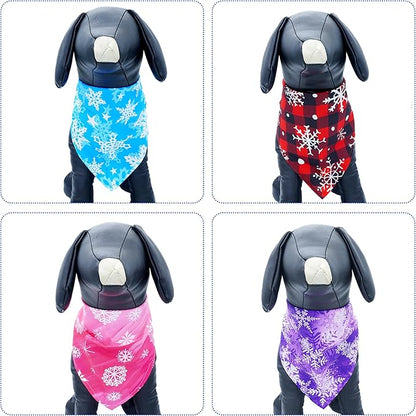 30 Pack Winter Dog Bandanas Bulk for Large Dogs Breed Stitch 33 Inch XL Dog Bandanas Scarves Grooming L