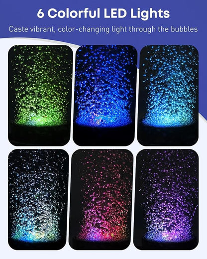 Uniclife Fish Tank Decorations, Realistic Resin Aquarium Volcano Decorations with Colorful LED Air Stone Bubbler, Volcano Bubbler Kit for Fish Tank Decor, Aquarium Decor with Bubbling Effect