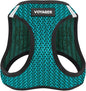 Best Pet Supplies Voyager Step-in Air Harness - All Weather Mesh, Reflective, No Pull Harness for Dogs, Cats - Secure with Hook & Loop Fastener, Buckle, Double D-Rings - Turqupise 2-Tone, L