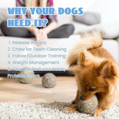 Nocciola Wobble Giggle Ball for Dogs, Interactive Dog Toys for Boredom, Squeaky Ball Dog Toys to Keep Them Busy, Pet Toys for Small Medium Large Dogs, Fun Giggle Sounds When Rolled or Shaken (S)
