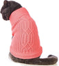 Stretchy Cat Sweater - 17 Colors & 6 Sizes | Snug Winter-Ready Knit for Boy/Girl Cats & Kittens(Pink, X-Small)