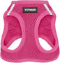 Best Pet Supplies Voyager Step-in Air Harness - All Weather Mesh, Reflective, No Pull Harness for Dogs, Cats - Secure with Hook & Loop Fastener, Buckle, Double D-Rings - Fuchsia, S