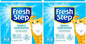 Fresh Step Cat Litter, Unscented, Odor Control | Clumping Formula | Activated Charcoal | 14 lb | Pack of 2