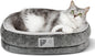 Orthopedic Cat Bed for Puppy & Kitten,Cat Sofa Bed with Egg Crate Foam Four Sided Dog Couch Beds with Removable Cover & Non-Slip Bottom Grey XS