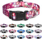 Mercano Adjustable Dog Collar - Special Design Patterns, Soft Nylon Comfortable Durable Pet Collar for Small Medium Large Dogs (XS, Colorful Flower)