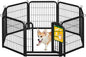 Yaheetech Dog Playpen Outdoor, 24 inch 8 Panels Dog Pen Indoor Heavy Duty Puppy Exercise Pen Metal Pet Fence for RV Camping/Yard/Garden
