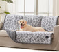 Luciphia Waterproof Pet Blankets for Couch Sofa Bed Cover Liquid Pee Proof Washable Soft Fluffy Large Dog Blanket Reversible Furniture Protection Paw Grey Large（65" x 57"）