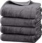 Onarway Dog Blanket Washable for Puppy: 4 Packs Dog Blankets 40”x28” - Fluffy Soft Small Throw for Cat Puppy Kitten Dogs - Fleece Pet Blankets for Bed Sofa Car and Indoor - Purple