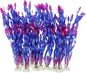 MyLifeUNIT Artificial Seaweed Water Plants for Aquarium, Plastic Fish Tank Plant Decorations 10 PCS (Purple)