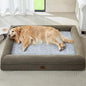 WNPETHOME XXL Extra Large Dog Bed, Washable Dog Couch with Removable Waterproof Cover, Orthopedic Large Pet Sofa Bed with Bolster Sides for Sleeping