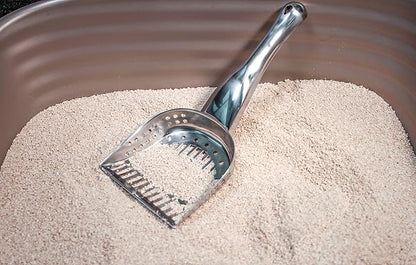RSVP International Endurance Collection Stainless Steel Kitty Litter Scoop, 4.75x2.5x11.25"