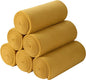 Fleece Throw Blankets Bulk Fleece Blankets Solid Wholesale Lightweight Warm Soft for Pet Bed Sofa Couch Office Wedding Gifts Travel Seasons Yellow 50x60 Inches Pack of 6