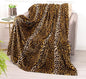 Bnuitland Leopard Print Fleece Flannel Throw Blanket, 300 GSM Double Sided Fuzzy Fluffy Throw for Bed Sofa Couch Travel, Super Soft Lightweight Cheetah Print Blanket for Kids/Baby/Pets, 50×40 inch