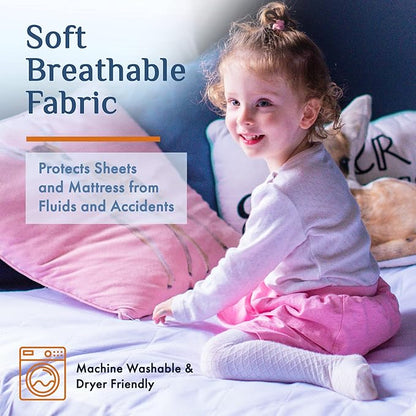 Washable Incontinence Bed Pad 36" x 72" – Soft, Absorbent & Waterproof Mattress Protector with Tuck-in Sides – Large King Size Reusable Pads for Kids, Adults, Seniors & Pets
