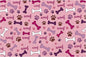 Dog Feeding Mat 24 x 16 Inch, Pink Paw Bone Woof Dog Placemat Absorbent Quick-Dry for Food and Water, Waterproof Non Slip Rubber Pet Bowl Pad Mat for Floors