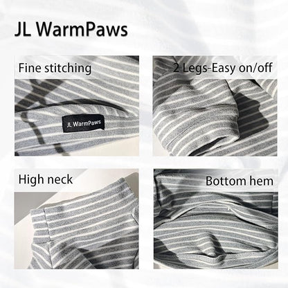 Fleece Sphynx Cat Clothes Soft Hairless Cat Clothes Pullover Cat Sweater for Chihuahua All Season Light and Warm Kitten Cloth for Cats Only Puppy Clothes Small Dog Sweater (Gray Striped, XX-Large)