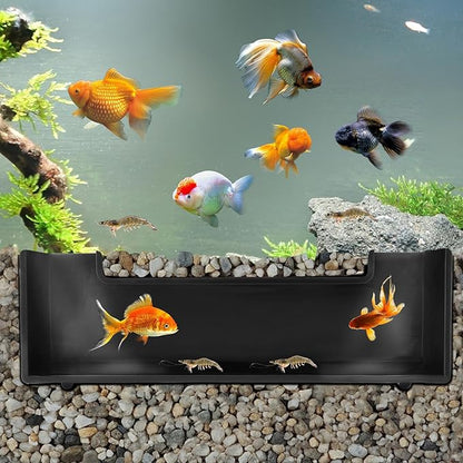 Shrimp Cave Aquarium Tunnel, Aquarium Decor Habitat Decoration, Black Plastic, Modern, Corydora Catfish, Kuhli Loach, Clown Cory Shrimp, Fish, 0.5"D x 2.5"W x 1.5"H