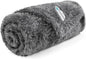 PetAmi Dog Blanket for Small Dogs Grey, Fluffy Soft Puppy Blanket, Sherpa Fleece Cat Blanket for Kitten Doggie, Calming Pet Blanket Throw for Couch Sofa Bed Washable, Small 24x32