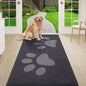 Buganda Dog Door Mat for Muddy Paws, Absorbent Dirt Trapper Washable Indoor Doormats, Non Slip Low-Profile Mud Mat for Dogs, Front Entrance Doormat for Inside Floor (59x24 Inches, Dark Grey)