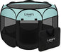 Love's cabin Pet Puppy Dog Playpen, Medium Dog Tent Crates Cage Indoor/Outdoor, Portable Playpen for Cat, Foldable Pop Up Dog Kennel Playpen with Carring Case, Removable Zipper Top, Green