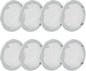 8-Pack 2" Circular Vent Covers, Steel Mesh Screen,Circular Screen with Tab Fasteners for Pet Cages (Reptiles/Birds) and Storage Shelves, Home, Garage & Industrial Airflow