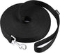 AMAGOOD Dog Leashes Heavy Duty 15ft 20ft 30ft 50ft 100ft Long Leashes-for Training,Tie Out(100Feet x 1Inch,Black)