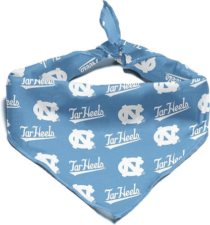 UNC Tar Heels Officially Licensed Bandana for Dogs and Cats | Fits Pets Great Gift Idea | Easy-to-Tie (Small, 13")