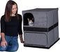 Pet Gear Pro Pawty for Cats with littertraX Mat, Put an end to Scattered Litter, Foldable, Easy Clean, Litterbox not Included, 2 Models, 2 Colors