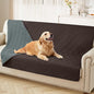 hyha Waterproof Dog Blanket, Soft Pet Bed Blankets, Waterproof Sofa Couch Cover for Dogs Washable, Reversible Pet Couch Covers for Sofa Furniture (52x82 Inch, Chocolate/Dark Grey)