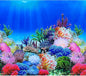 Fish Backgrounds Paper Double Sides Undersea Aquarium Background Poster Colorful Sea Anemone Fish Tank Background Sticker Decorations 16"x 33"