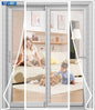 Magnetic Screen Door Upgraded PET Mesh Stronger Than Fiberglass and Polyester,Hands Free,Keeps Bugs Out,Pet & Kid Friendly,Suitable for Sliding Door,Large Patio Door and French Door-72''x80''